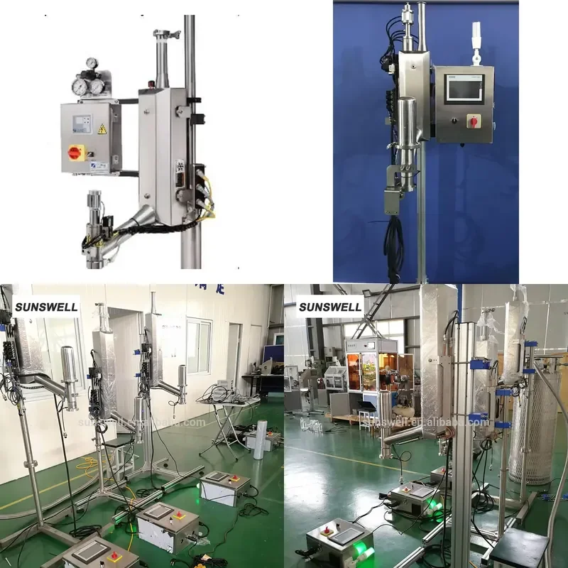Hot 2026 Automatic Liquid Nitrogen Filling Dosing Machine for Can Bottle Juice Milk Energy Drink Beverage Nitrogen Dosing