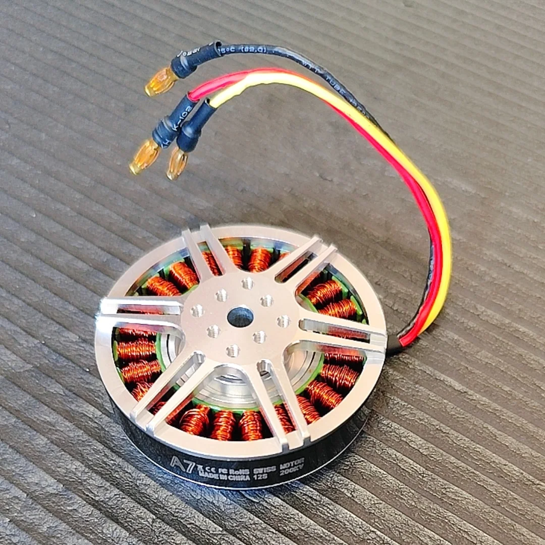 6210Q Swiss High Power 200KV Brushless Outrunner Motor High Torque for Plant Protection Outer Rotor Design