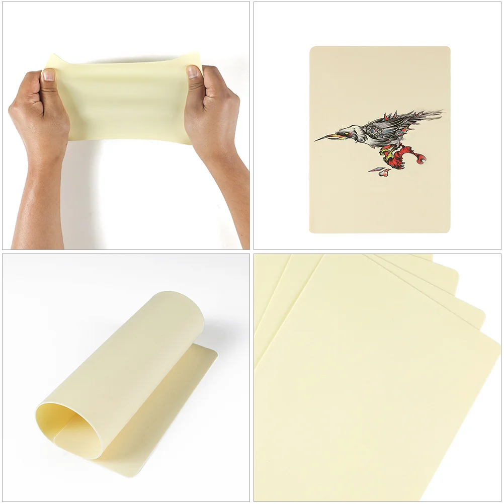 

2pcs Silicone Practice Skin Non Deformable Thick Artists Tools Plain Surface for Tattooing Practice Sheets Supplies