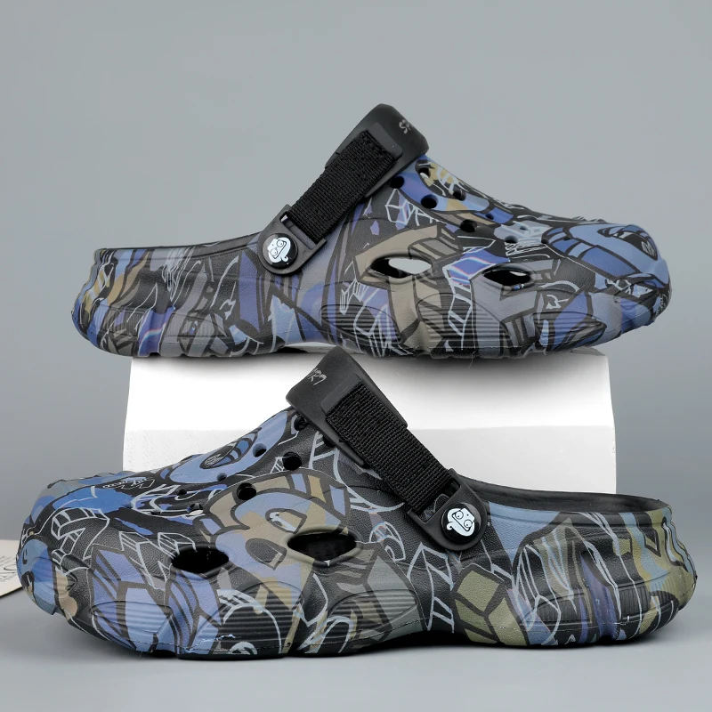 

Fashion Beach Sandals Men Anti Slip Thick Sole Slippers Lightweight Summer Flip Flops Garden Shoes for Man Sandals