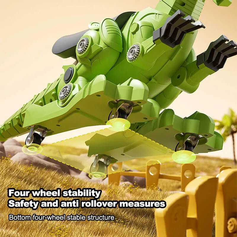 Dinosaur Ride on Toys Toddler Ride on Cars with Music Light & Mist Spray Wagging Tail Chrismas Birthday Gifts Indoor Outdoor