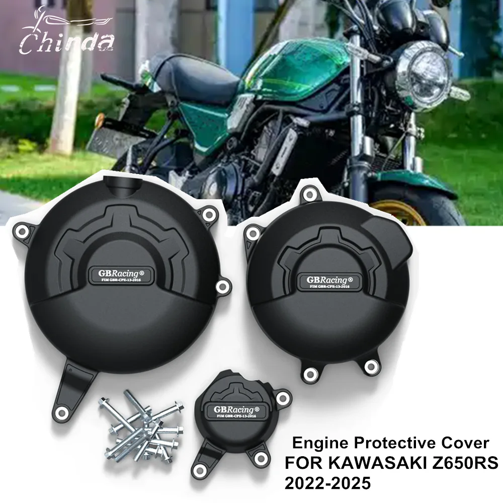 

Комплекты крышек двигателя мотоцикла, защита капота, крышка двигателя для Kawasaki Z650RS Z 650RS 2022 2023 2024 2025