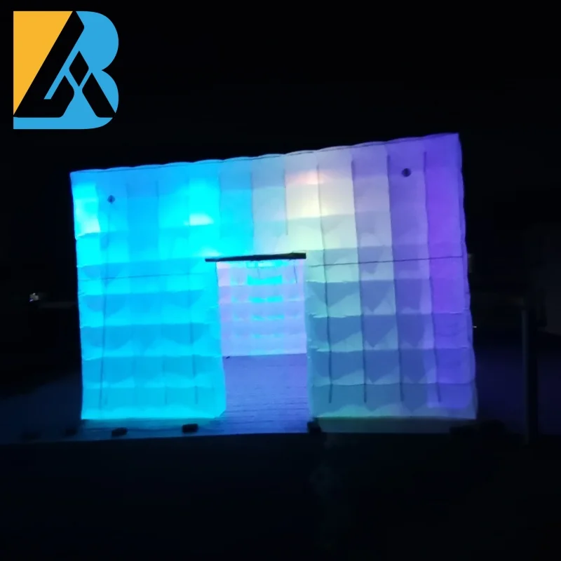 

LED Inflatable Disco Party Tent Large Inflatable Cube Marquee for Wedding Party Decorations Toys