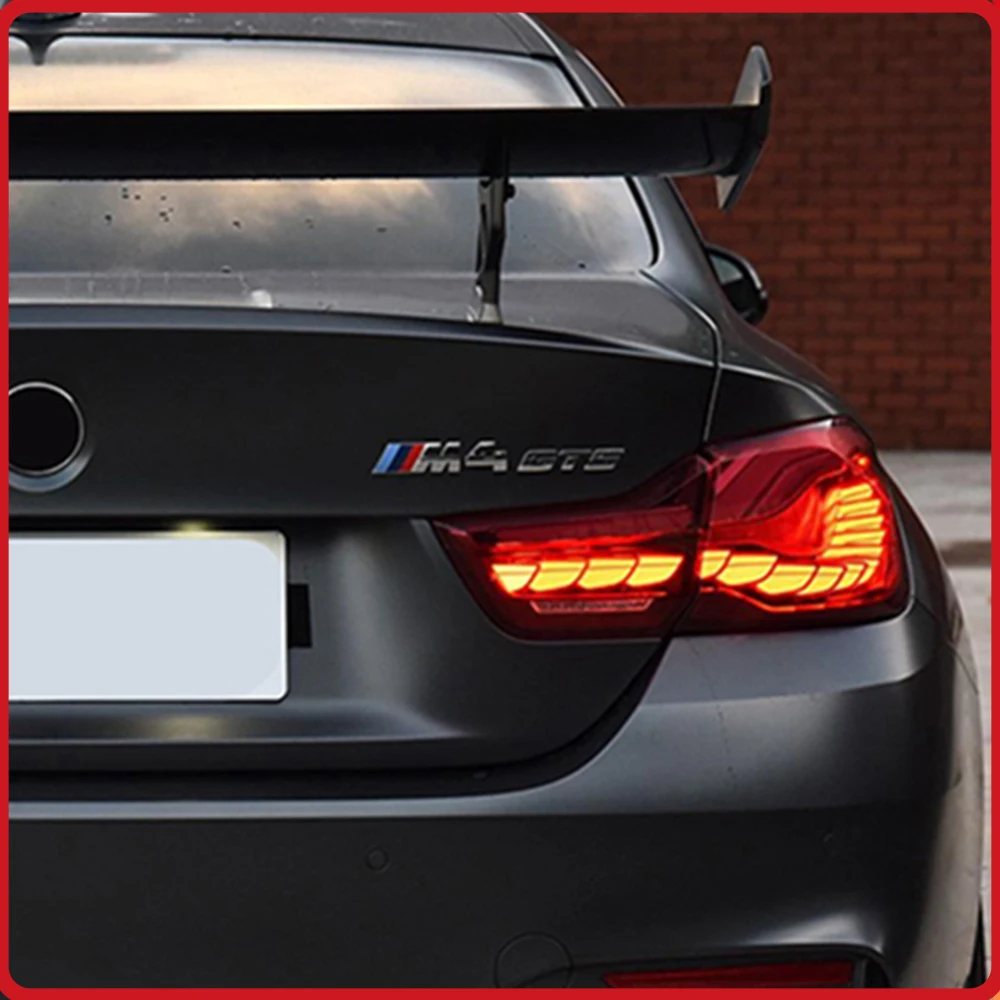 

For BMW 4 Series F32 2013-2019 Taillights Assembly Upgrade LED Streamer Turn Signal Light Startup Effect Dragon Scale