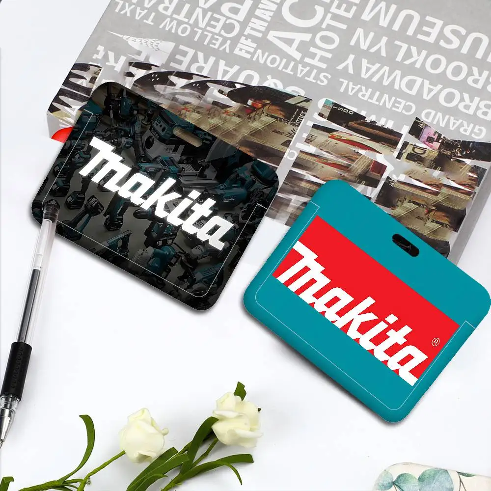 

Держатель для рабочего пропуска/бейджа M-Makitas с логотипом, для выставок, с ремешком, для сотрудников