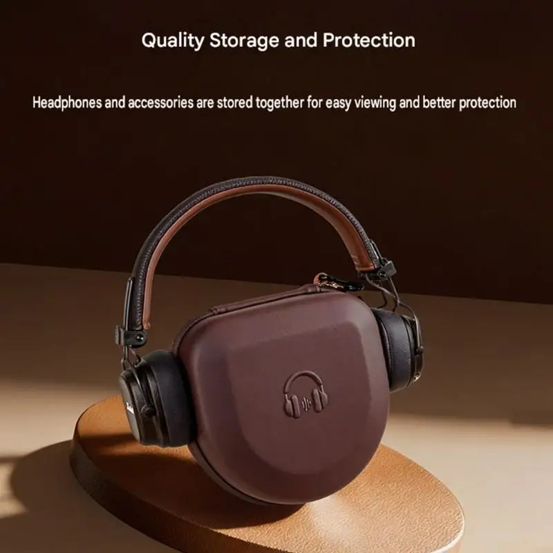 Hard Shell Headphone Case with Soft Lining and Travel Pocket for MAJOR 3/4/5 