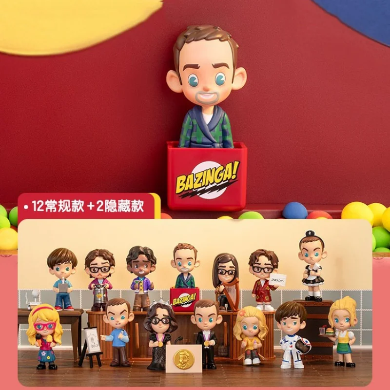 POP MART The Big Bang Theory Series Blind Box Toys Guess Bag Mystery Box Mistery Caixa Action Figure Surpresa Cute Model Birthda