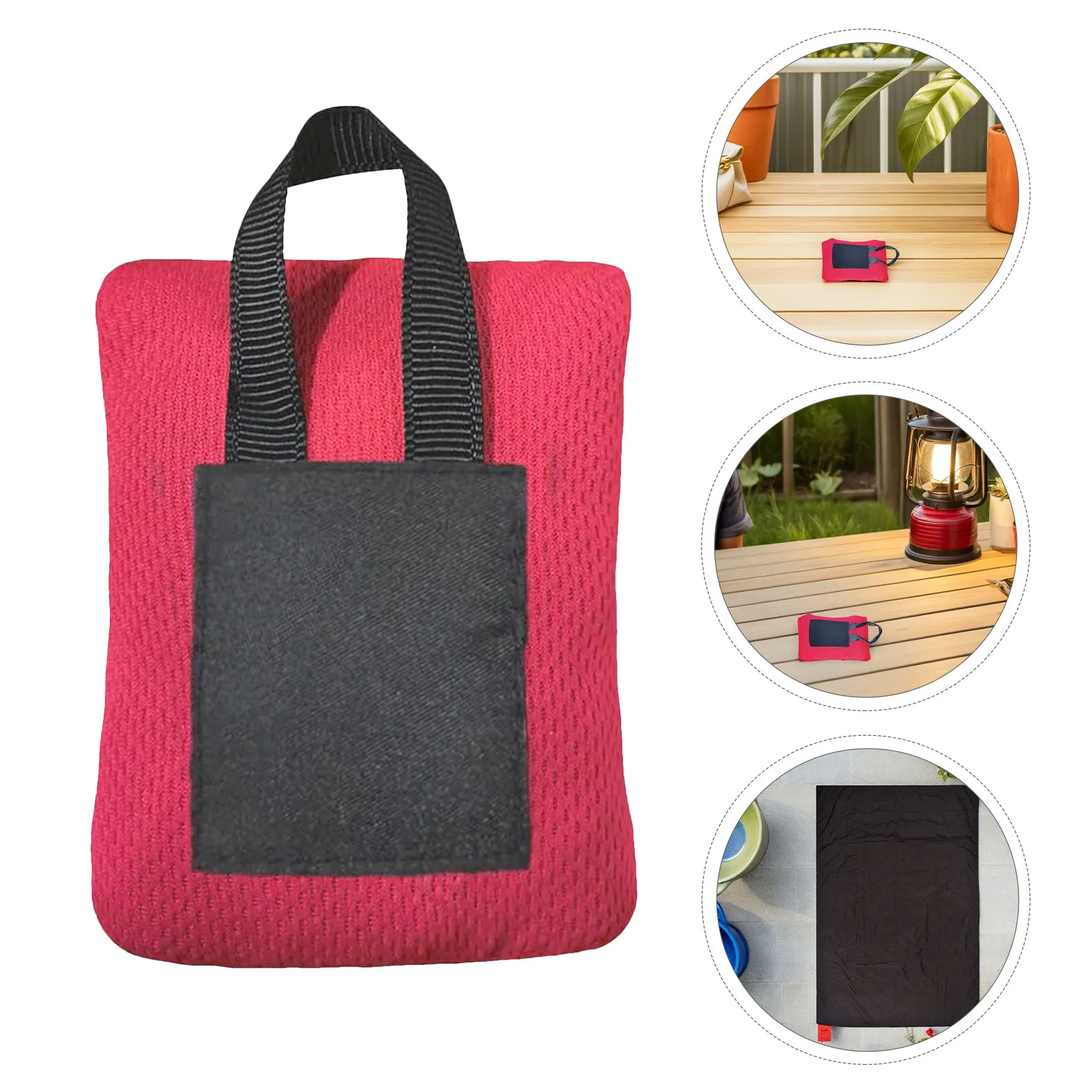 

2 шт. пляжных коврика-пледа для кемпинга, складные, с ручкой, пескозащитные, мини, карманные, для путешествий