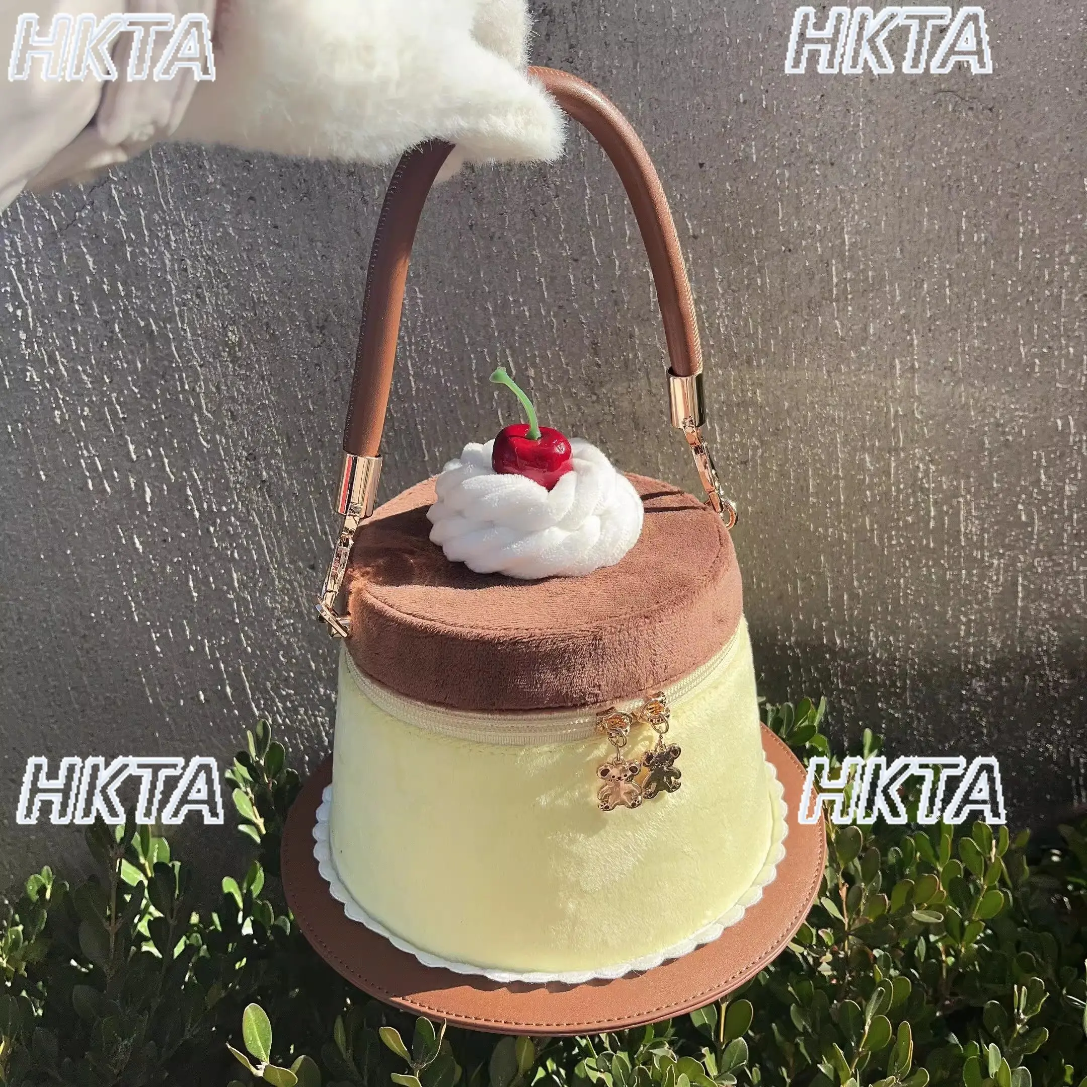 Bolso de mano bonito para pastel de Lolita para mujer, mochila Kawaii de compras a la moda para otoño e invierno, bolsas de Lolita para chica dulce