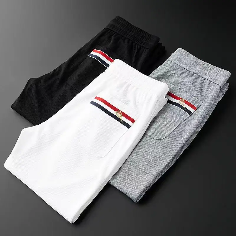 Casual Pants Men Fitness Sportswear Tracksuit Sping Autumn Bottoms Skinny Sweatpants Cotton Trousers Track Pants