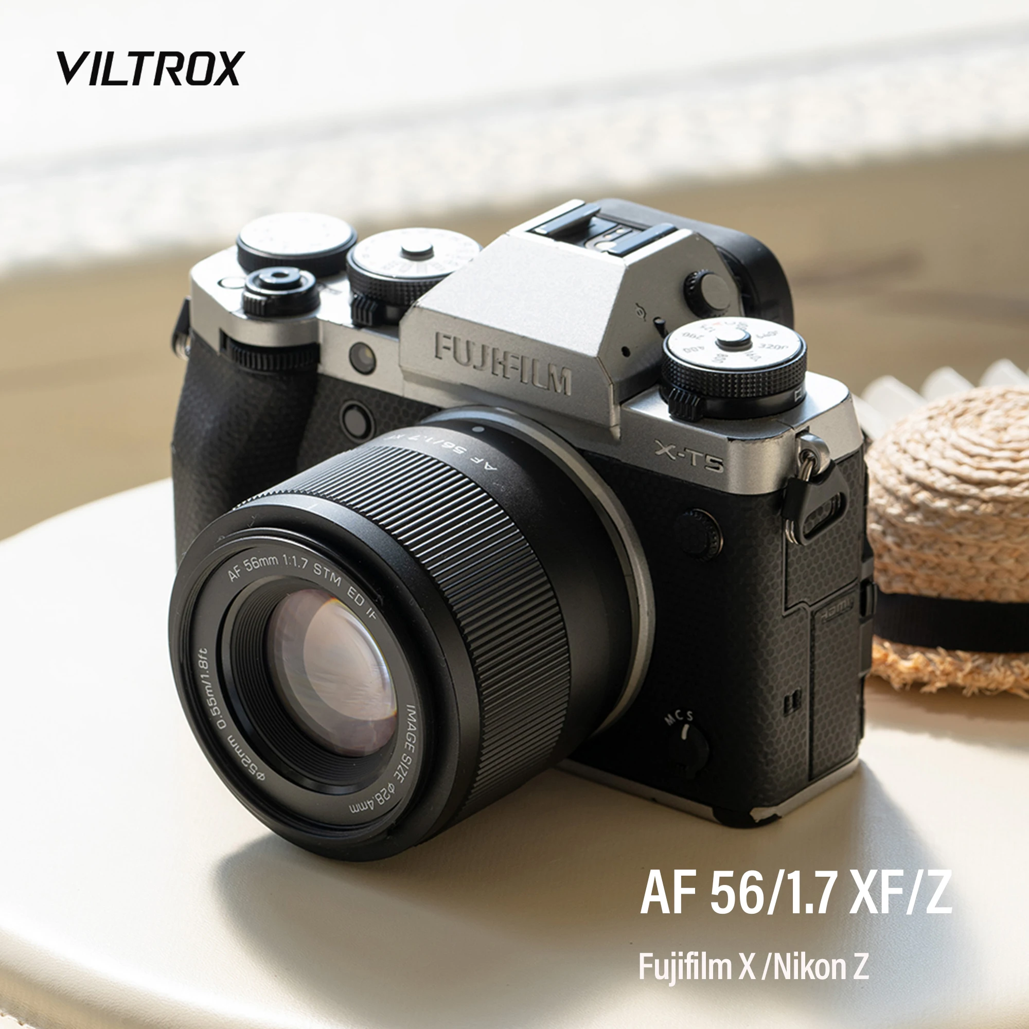 VILTROX 56mm f1.7 Fuji X Lens Nikon Z Mount Lens Auto Focus Portrait APS-C Lens For Fujifilm X Mount Camera X-T4 X-T5 T200 Z30