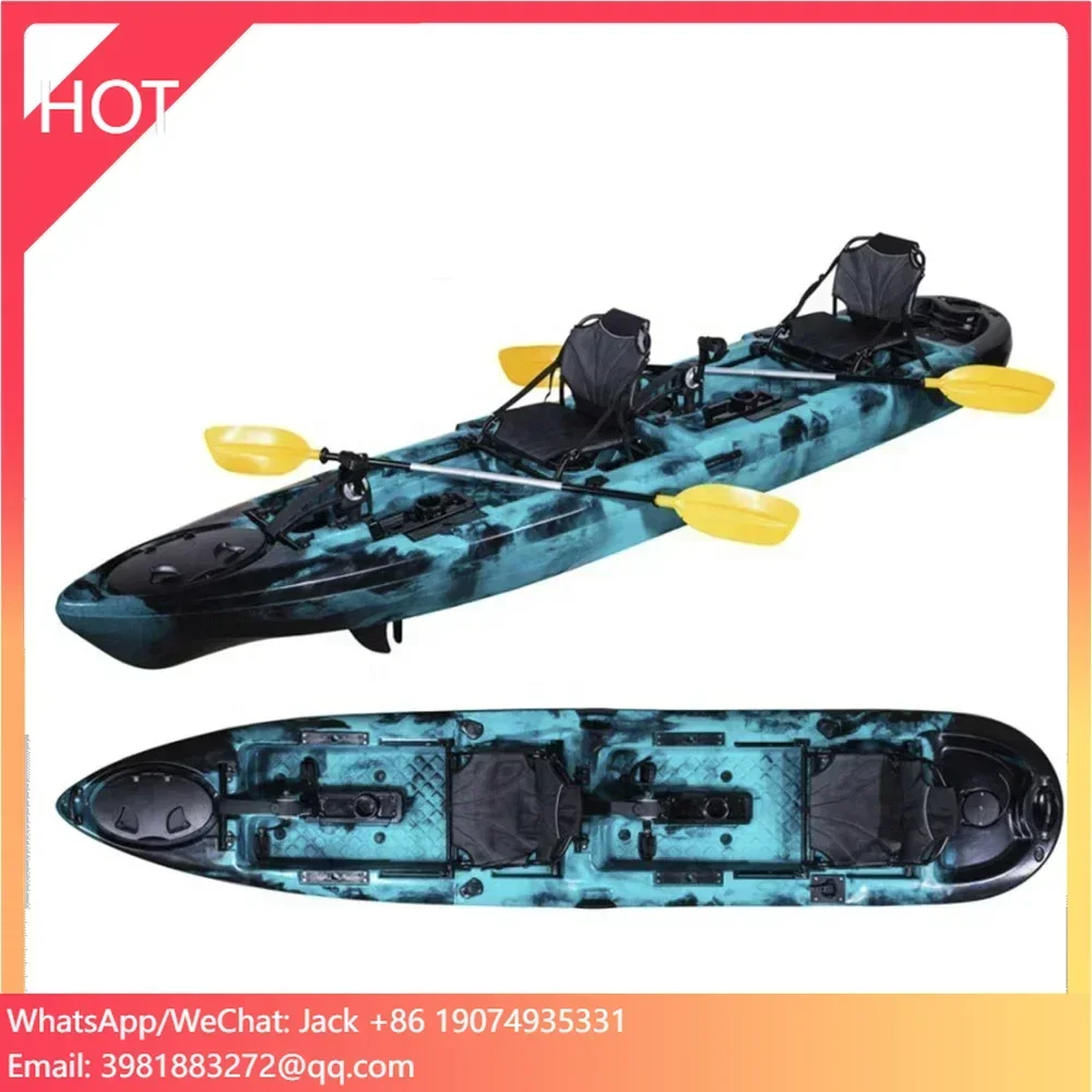 Hot Selling Rowing Boats  Leisure Canoe For Fishing Pvc Kayak Pedal Drive single person plastic kayak for Lakes & Rivers