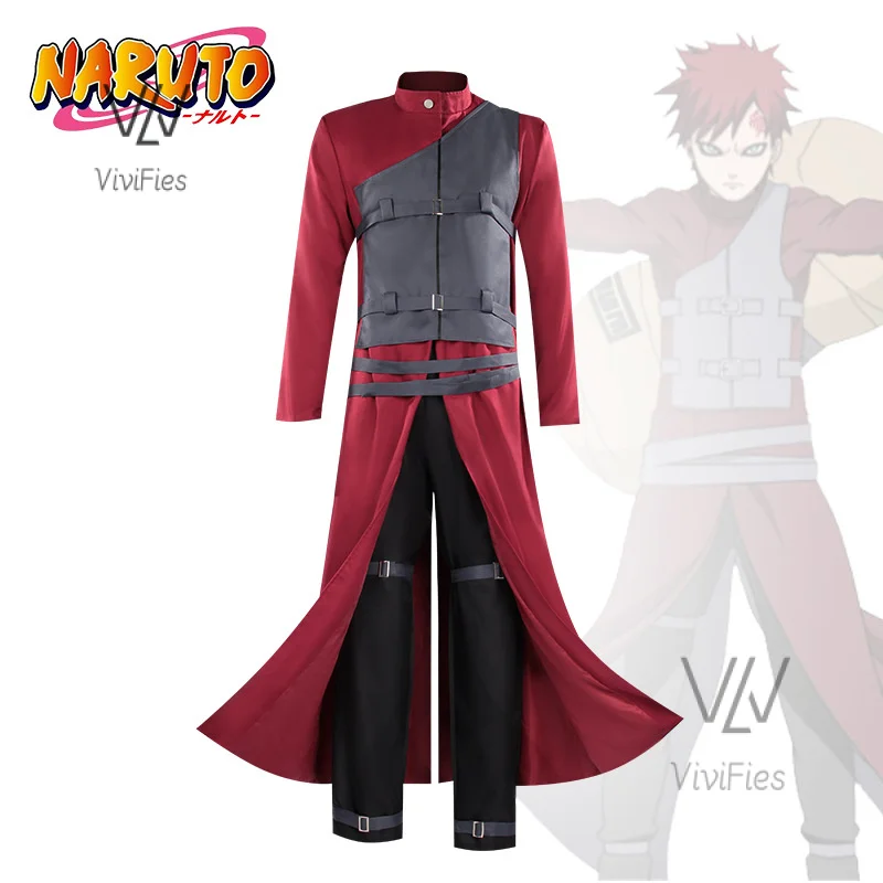 New 2024 anime Ninja Gaara cosplay costume adult men clothes pants set uniform Halloween party role play outfit