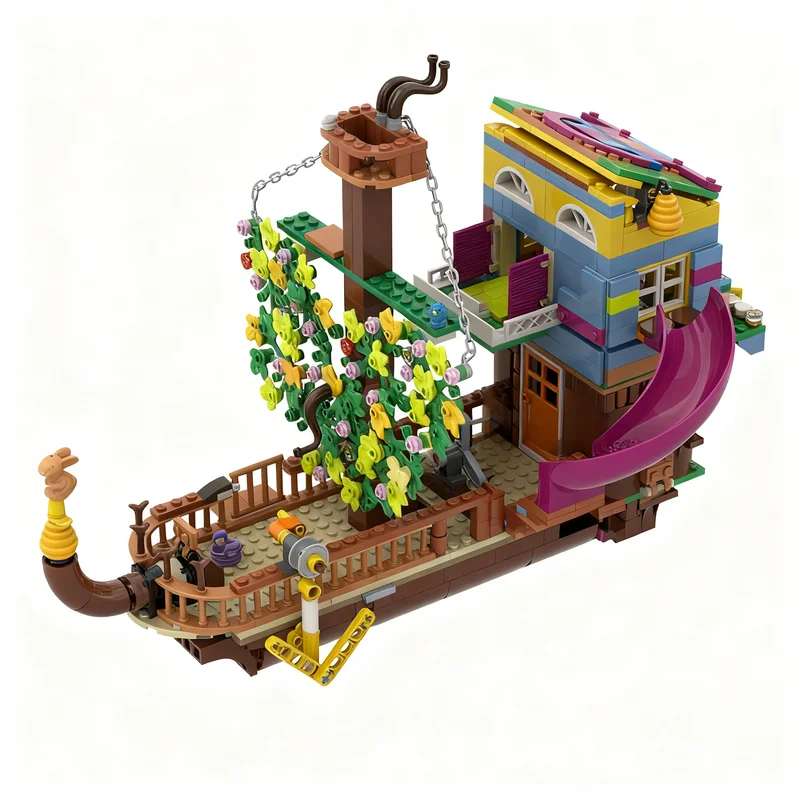 929pcs MOC Friends-Ship Model Building Blocks Christmas Gift Brick Art Creative Education Birthday Craft DIY Display Assemble