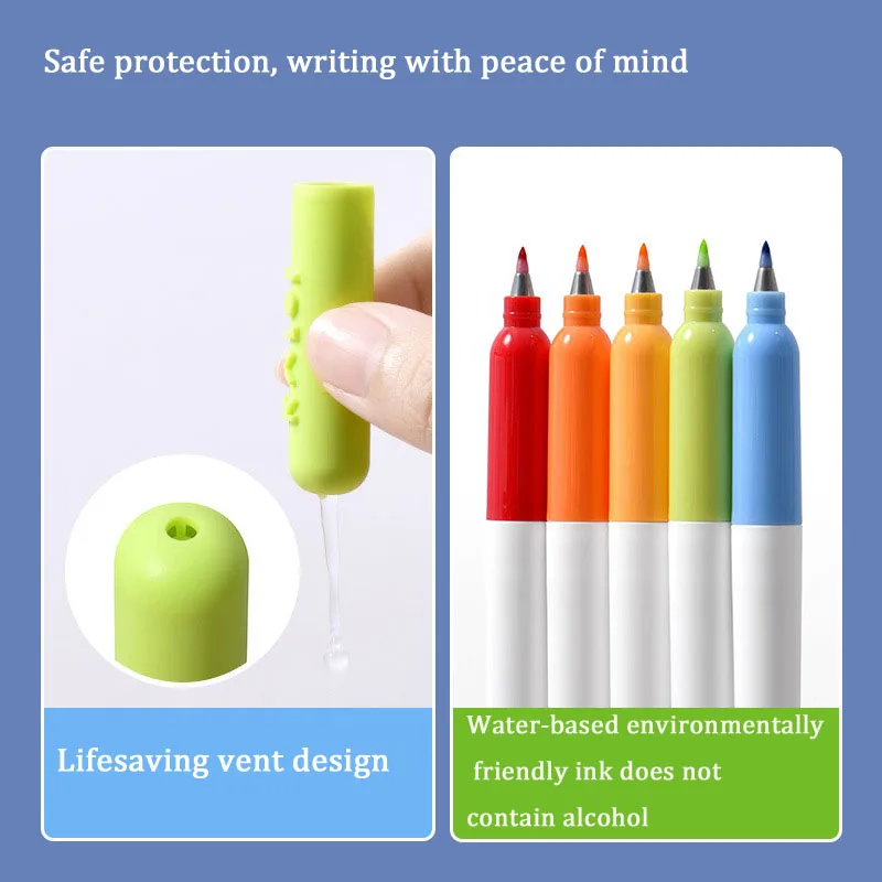 Kalor 28 Colors Beautiful Pen Touch Brush Soft Head Multi-Colored Hand Account Note Writing Greeting Card Soft Drawing Pen Art