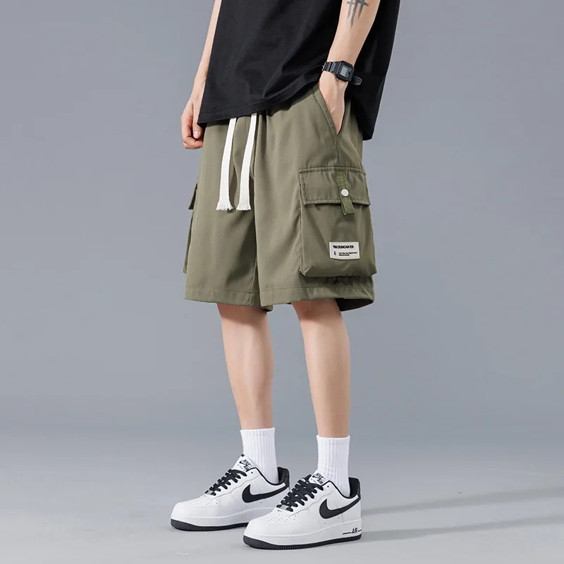 Summer men cargo shorts mens jogger sport casual beach shorts man streetwear outdoor fashion shorts