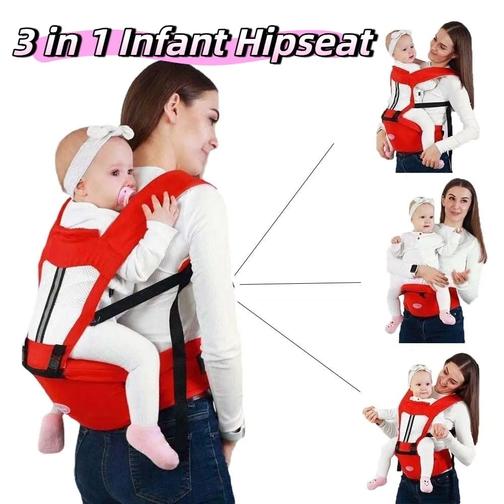 

Newborn Front Holding Baby Carrier Sling Design Soft Material Baby Waist Stool Infant Kangaroo Bag 360 Ergonomic Carrier