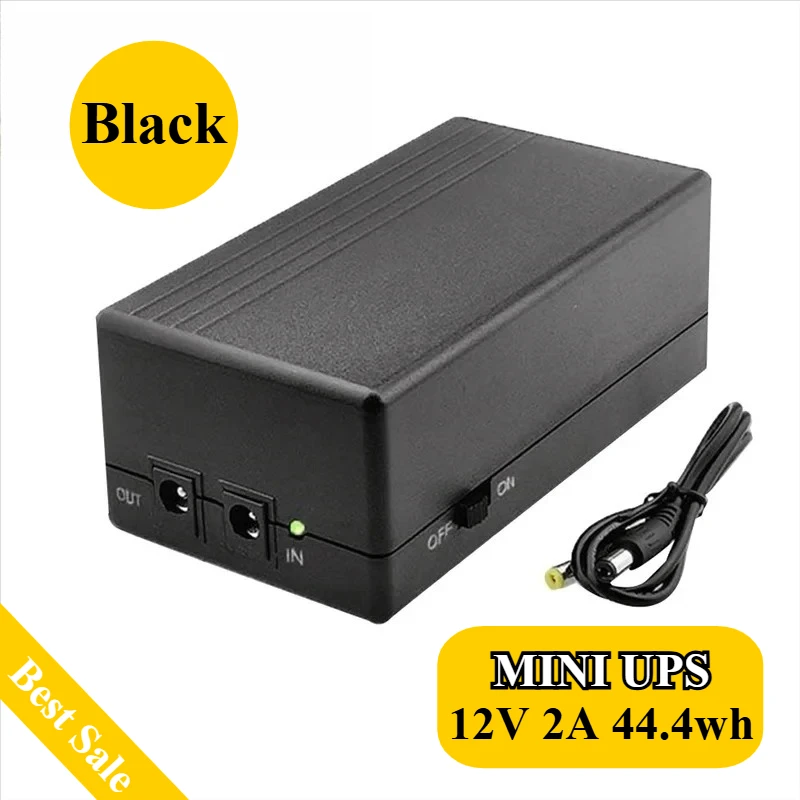 

MINI UPS 12V 2A 44.4wh Uninterruptible Power Supply and Backup Power Supply Are Used for Routers Attendance Machines and CCTV