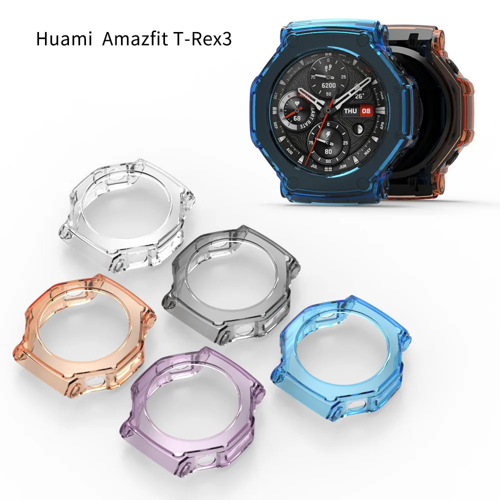 TPU Protective case For Huami Amazfit T-REX 3 smart watch Soft protector For Huami Trex3 Protector Shell Accessoies