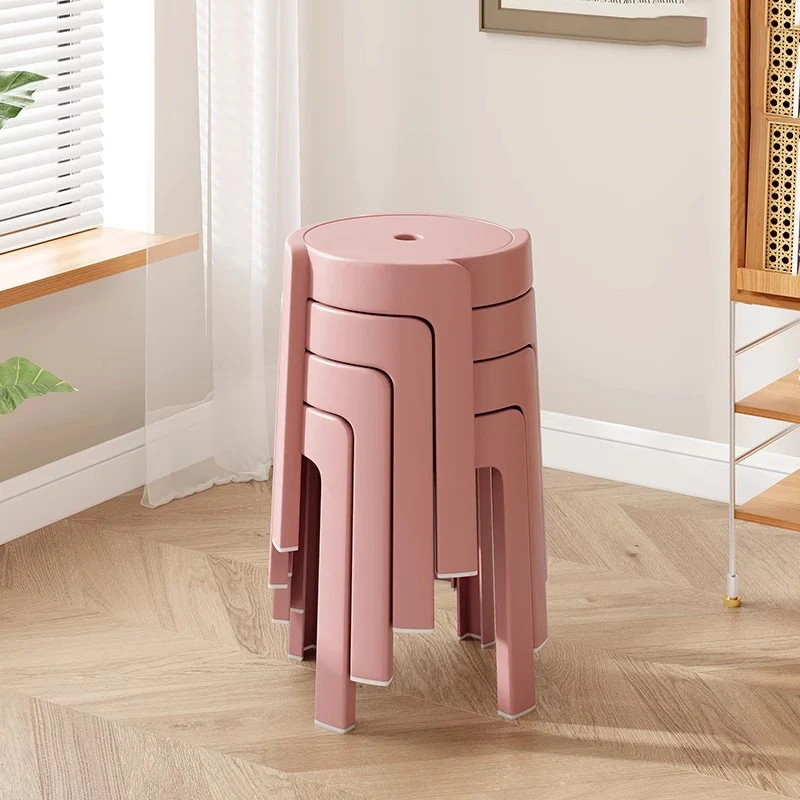 

High Shower Bathroom Chair Plastic Portable Designer Outdoor Stool Space Saving Tourist Stackable Tabouret Bathroom Furniture