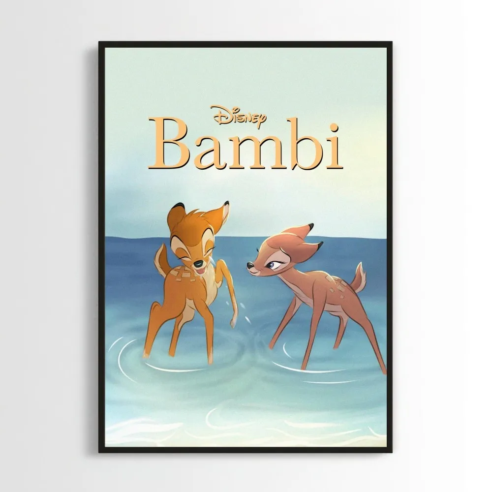 MINISO Disney Bambi Poster Prints Wall Pictures Living Room Home Decoration