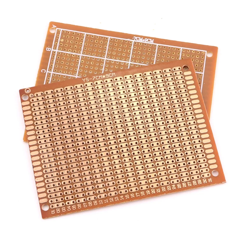 5/10 sztuk DIY szkolenie spawalnicze 7x9 7*9CM prototypowy papier PCB uniwersalny eksperyment matryca płytka drukowana dwa połączone otwory 70x90MM — zdjęcie produktu 2