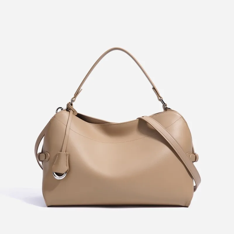 

Real Leather New Women's Shoulder Bag Multifunctional Fashionable Crossbody Bag 2025 Large Capacity Commuting Tote Bag