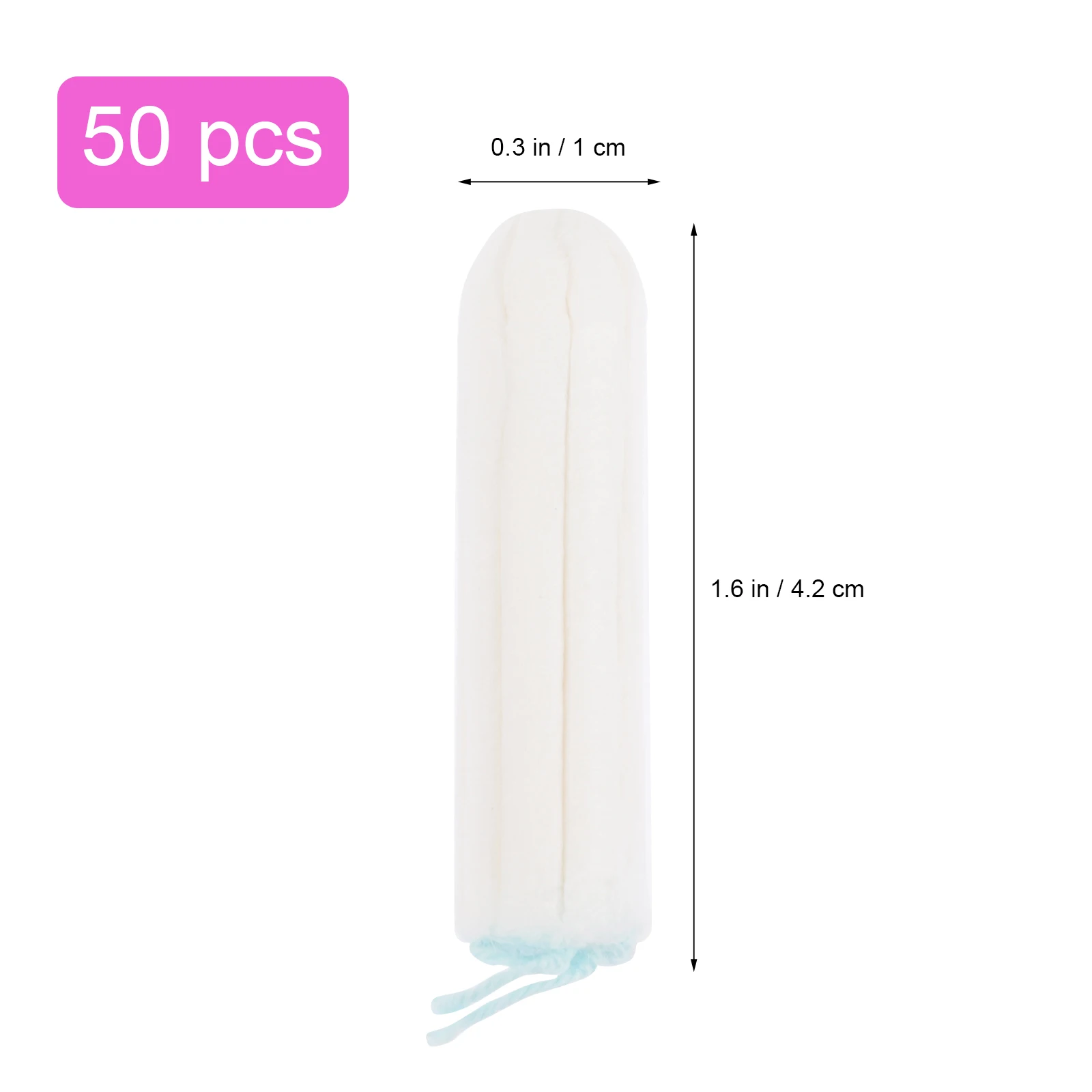 

50pcs Tampon Cotton Premium Feminine Hygiene Travel Absorbent Menstrual Supplies Push In Tampon Women Period Care
