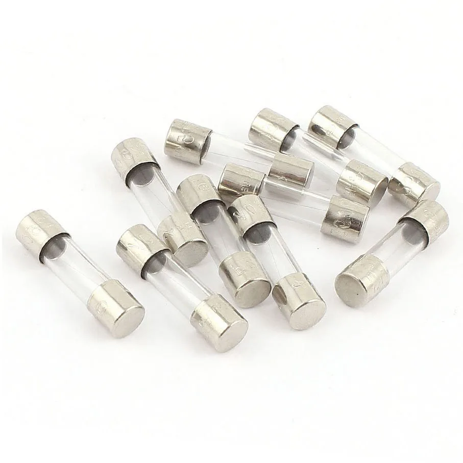 10 pcs 250 V 250 mA 0.25 A fast action fuse 5 x 20 mm glass tube