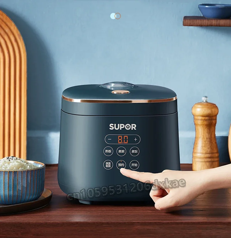 جهاز طبخ الأرز بسعة 1.8 لتر/2.0 لتر، طباخ كهربائي ذكي صغير متعدد الوظائف، جهاز طبخ أرز أوتوماتيكي بالكامل مناسب لـ 1-4 أشخاص #2