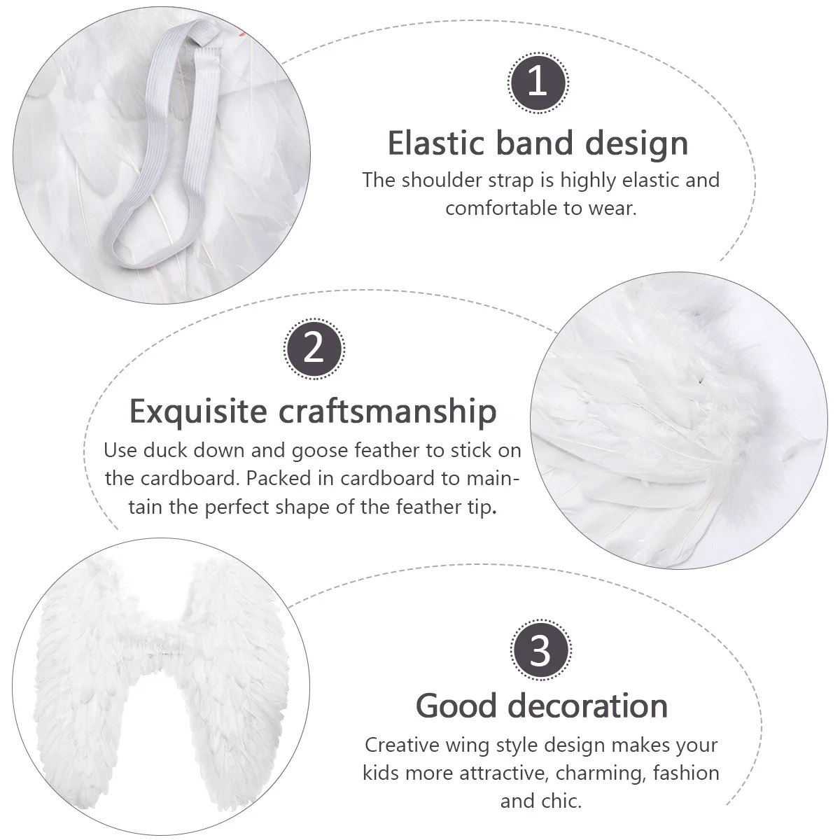 

Wings Lightweight Angel Wing For Party Costume Cosplay Carnival Masquerade Performance Dress