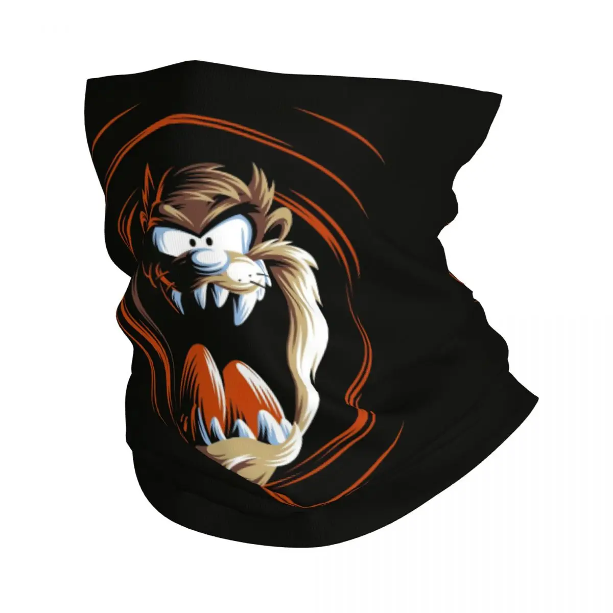 Custom Tasmanians Devil Bandana Neck Gaiter for Hiking Camping Women Wrap Scarf Taz Cartoon Balaclava Warmer Face Scarf Cover