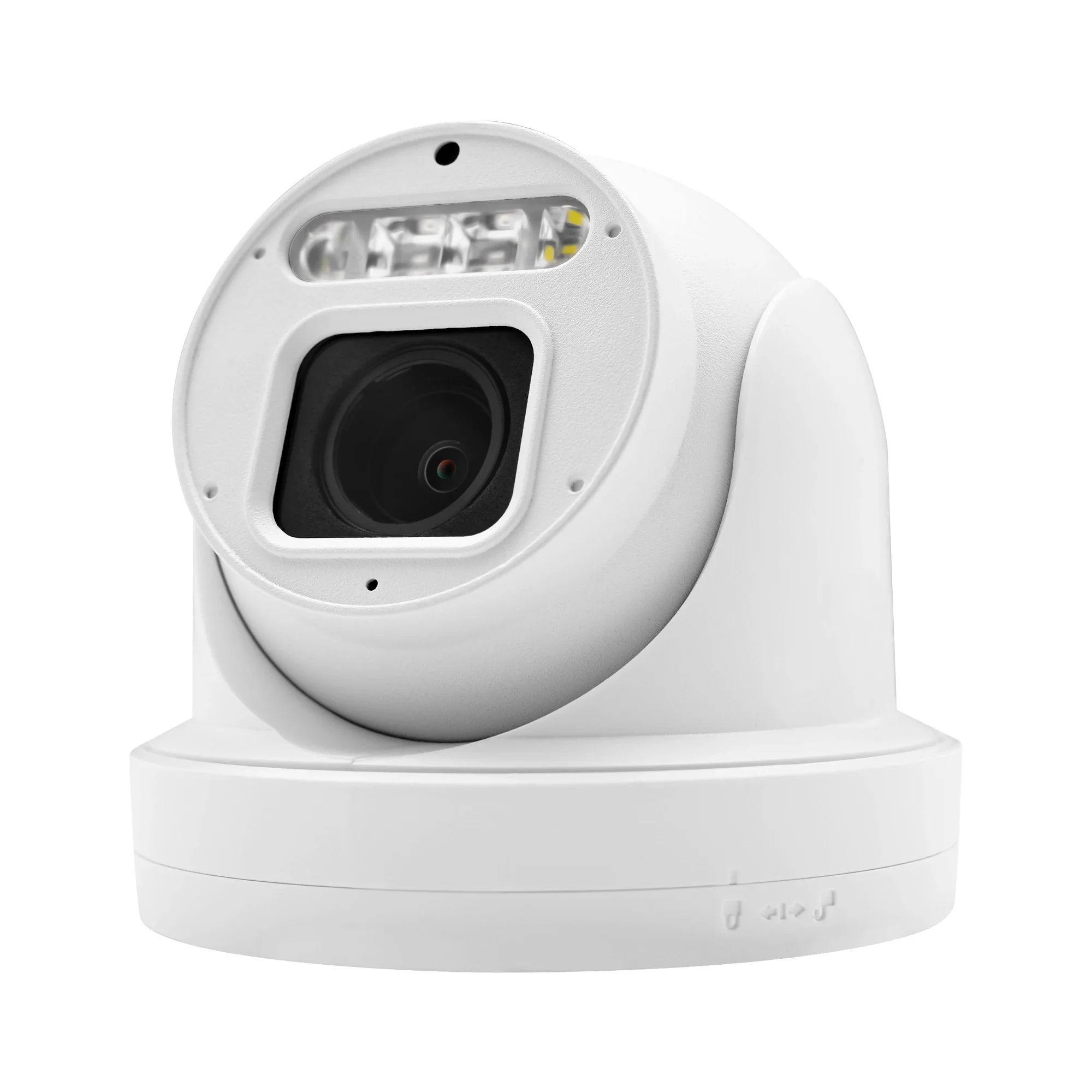 New Arrival 6MP 5MP IP POE Turret PTZ Network Camera Dual-light 5X Optical Zoom support Two-way Audio SD Card Slot