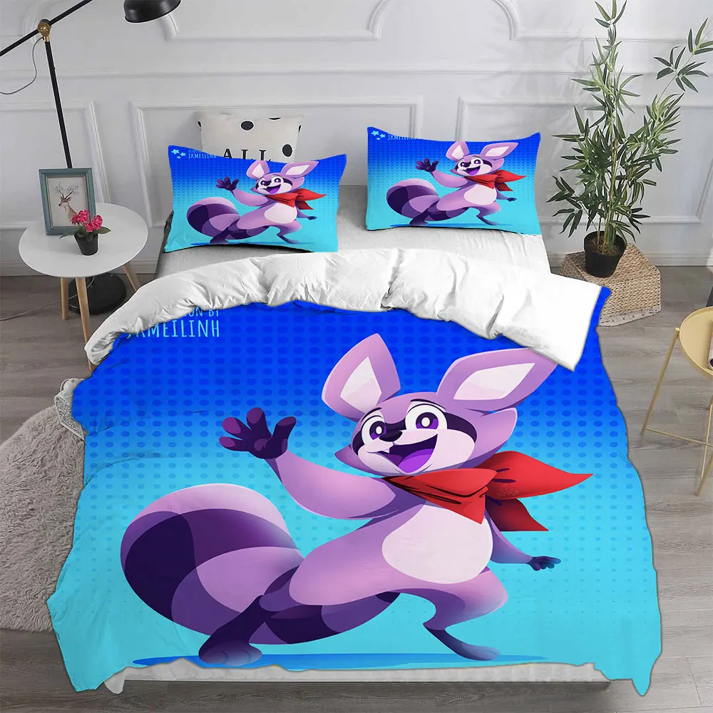 Indigo Park Game Printed Duvet Cover Pillowcase Bedding Set Adult Boy Girl Bedroom Decoration Children Gift Single Double Large