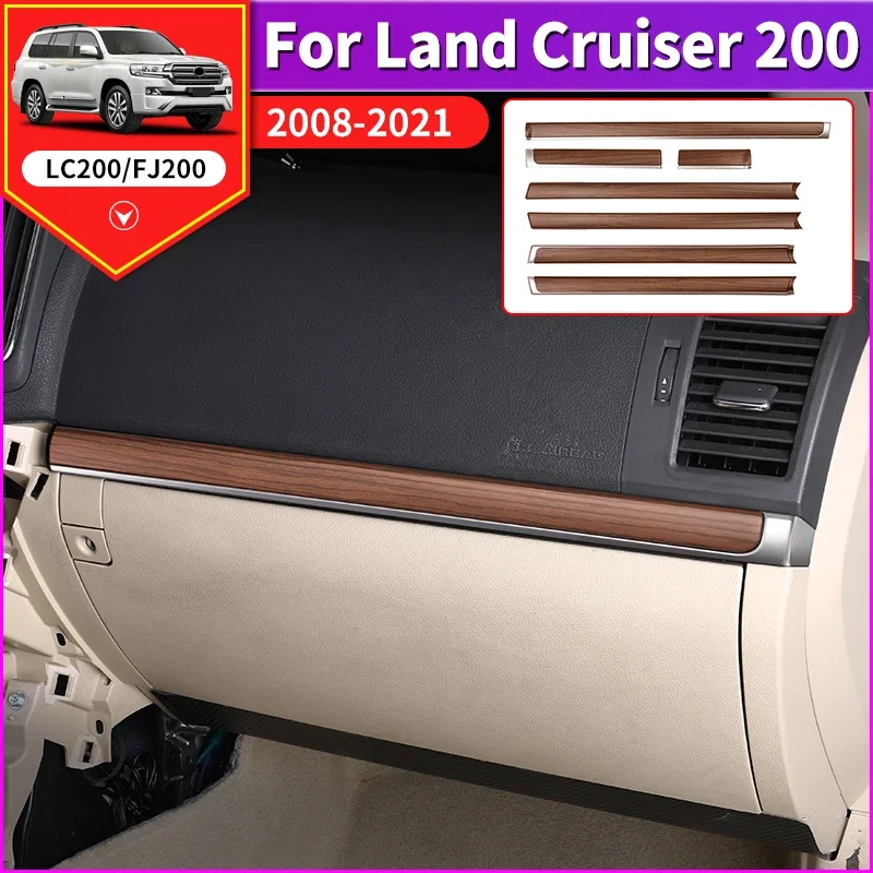 

For 2008-2021 Toyota Land Cruiser LC200 200 Center Console Trim Strip Replacement Interior Decoration Upgrade Car Accessories