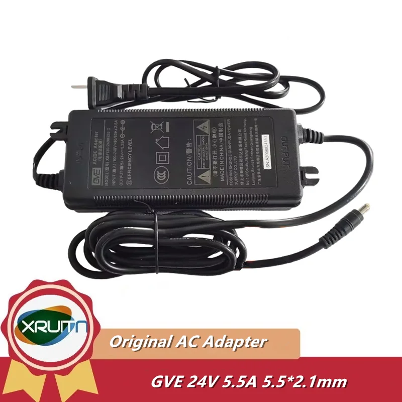 

Genuine GVE GM130-2400525-D AC/DC Adapter Charger For GM130-2400525-F 24V 5.5A 132W Power Supply