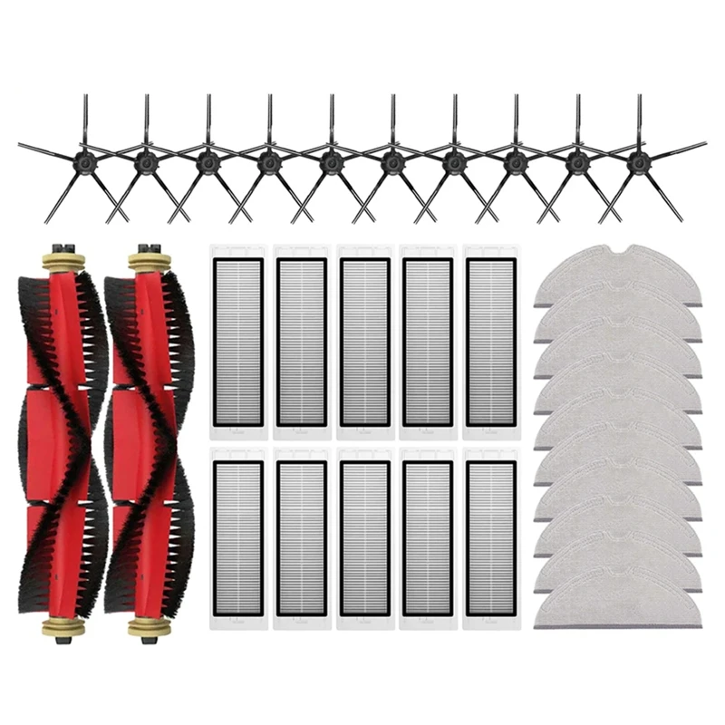 

Для Roborock S5/S5 Max/S6/S6 Maxv/S6 Pure/E4/E5/S51/S52/S55 Основная боковая щетка с фильтром Аксессуары для швабры