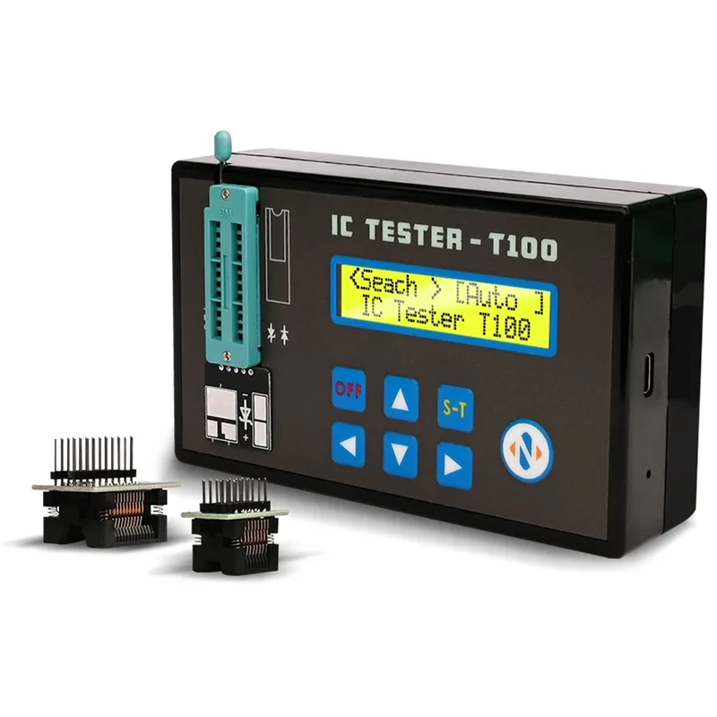 

Digital Transistor IC Chip Detector With 2 Bases Handheld Rechargeable LED Integrated Circuit Tester