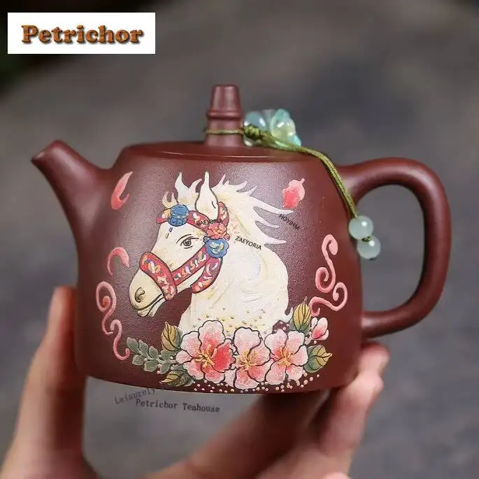 190ml High-end Yixing Purple Clay Teapots Handmade Han Duo Pot Raw Ore Purple Mud Kettle Zisha Tea Set For Tea Decoration - view 6