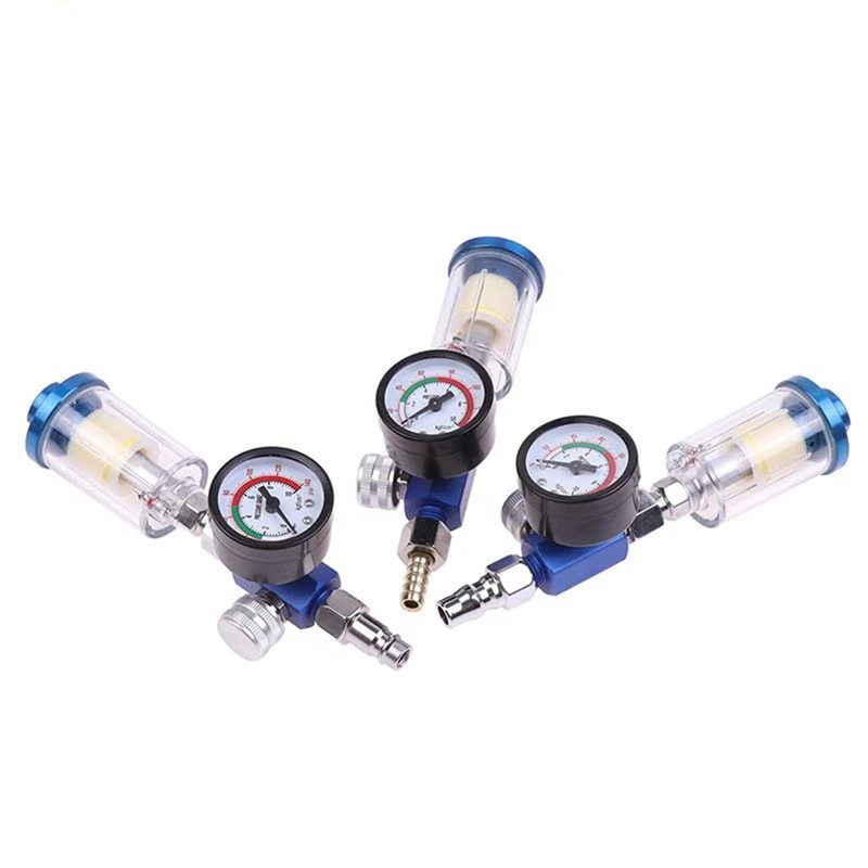Pneumatic Spray Gun Air Regulator Gauge Water Trap Filter Tool Adapter Spray Gun Accessories