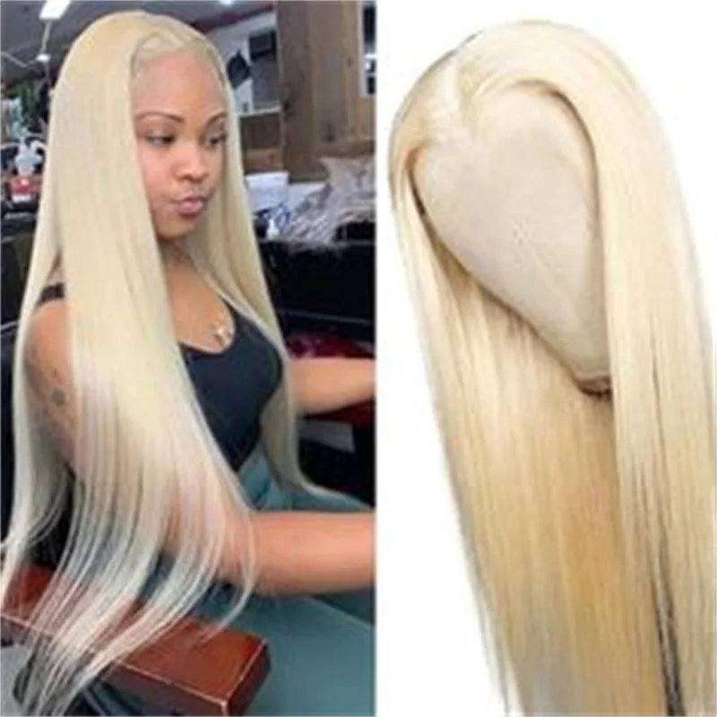 

Honey Blonde 13x4 HD Transparent Wig Straight Lace Front Human Hair Wigs Glueless Pre-plucked For Women With Baby Hair