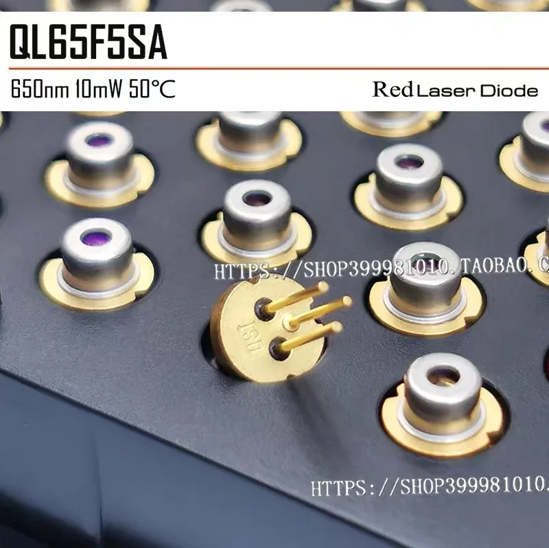 

5pcs QSI 650nm 10mw QL65F5SA 5.6mm red laser diode with glass window and Pd