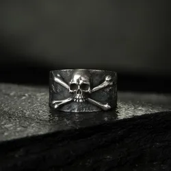 New European and American Personality Domineering Men's and Women's Rings Punk Skull Rings Niche Party Accessories