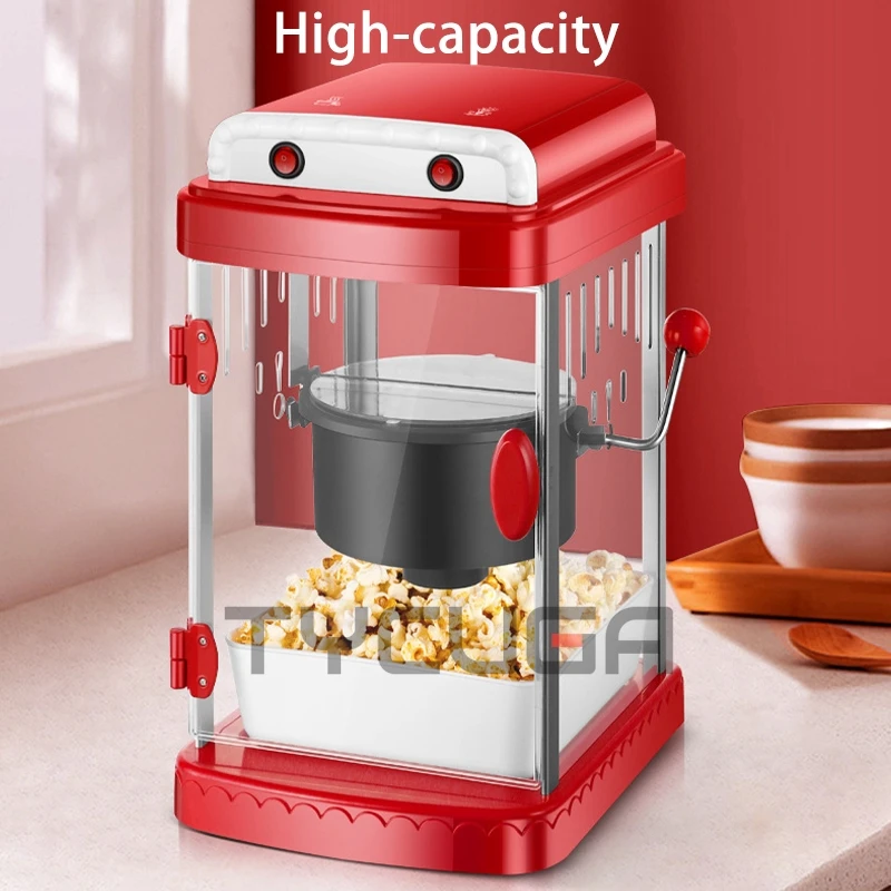 Automatische elektrische Popcornmaschine für gewerbliche und haushalt, kleine Mini-Popcornmaschine, Puffreismaschine, Snack-Ausrüstung für Stände