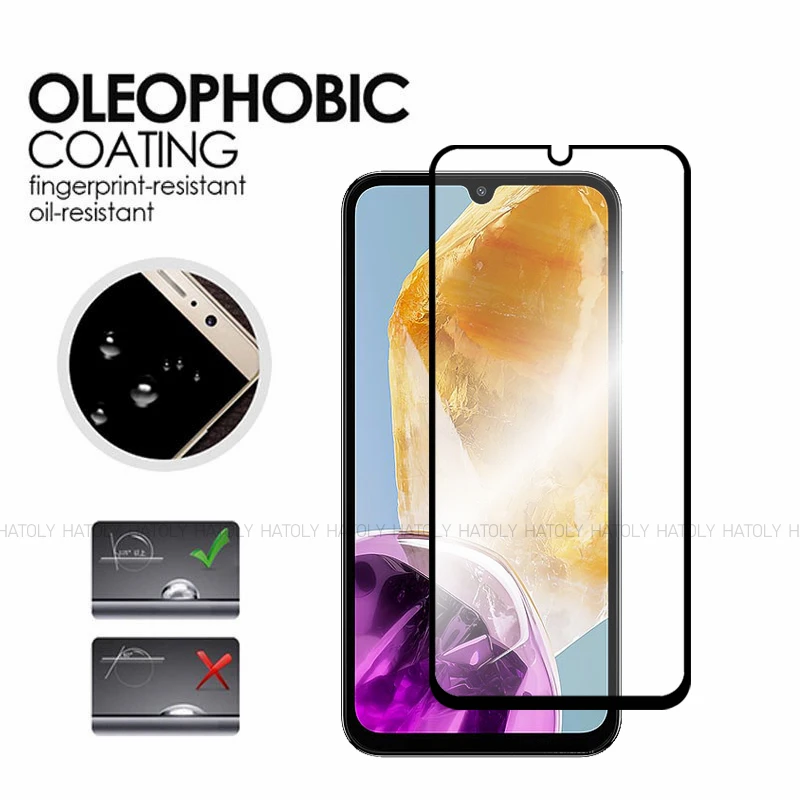 2/4 pezzi di vetro temperato per Samsung Galaxy M15 proteggi schermo Samsung Galaxy M15 Full Glue Glass Phone Film Samsung Galaxy M15