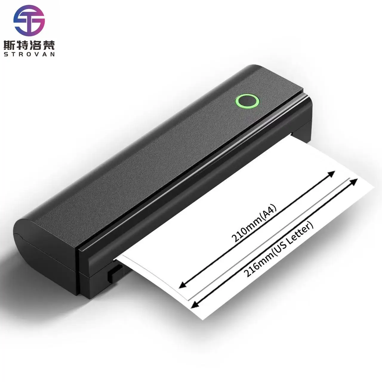 

Portable Thermal Printer with for 203dpi Resolution 2600mAh Battery Office Printer