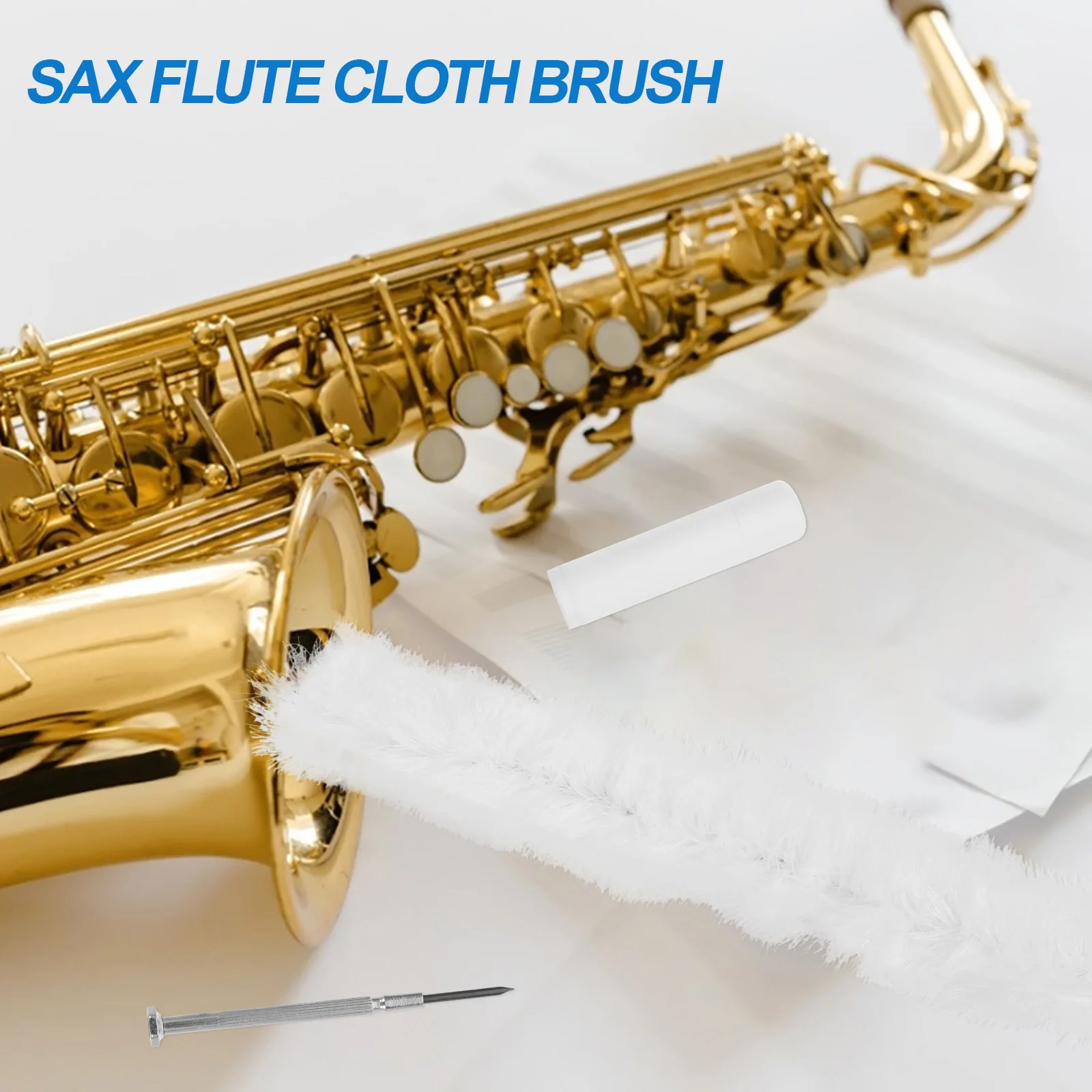 

Cleaning Cloth Tools Saxophone Flute Polishing Trumpet Trombone Alto Swab