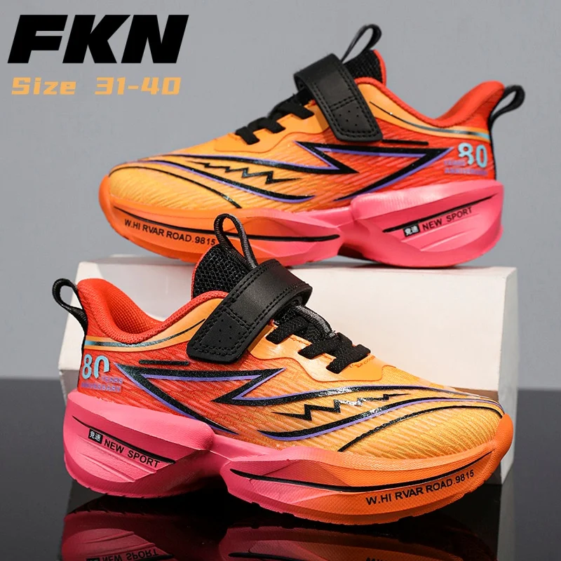 

Children's sports shoes breathable student running shoes mesh boys outdoor red rabbit children's basketball shoes and shoes.