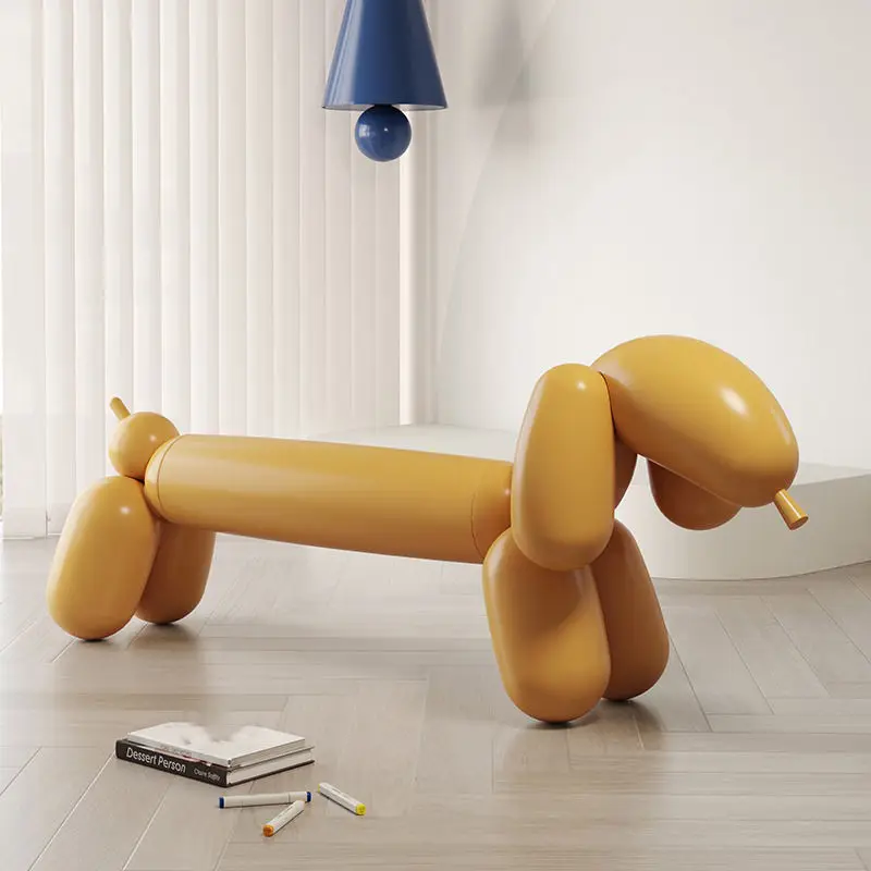 

Bench outdoor kindergarten shoe changing stool bedroom bedside stool designer leisure courtyard Internet celebrity plastic