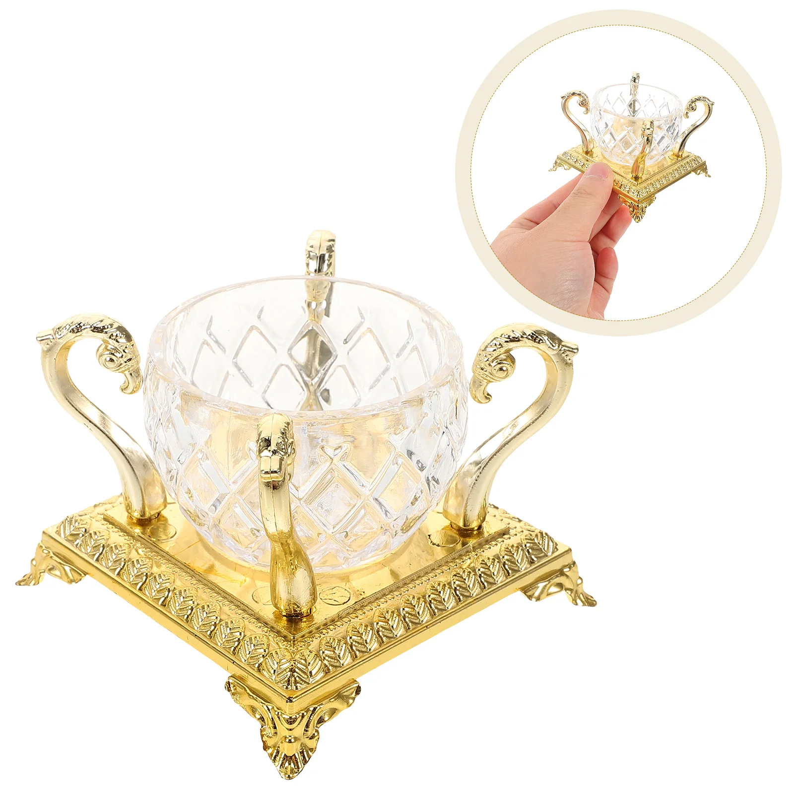 

12pcs Wedding Candy Bowl Snack Fruit Salad Containers Decorative Serving Bowl Party Favor Birthday Chocolate Holder Golden